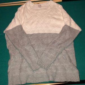 A New Day gray and white Sweater 2x